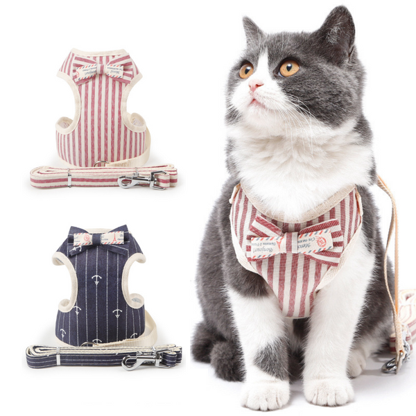 Pet Korean Style Bowknot Harness and Leash