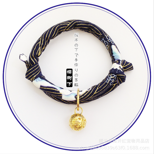Japanese Inspired Pet Cat Collar