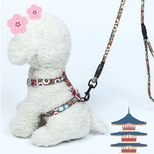 Japanese Inspired Cat Dog Walking Leash