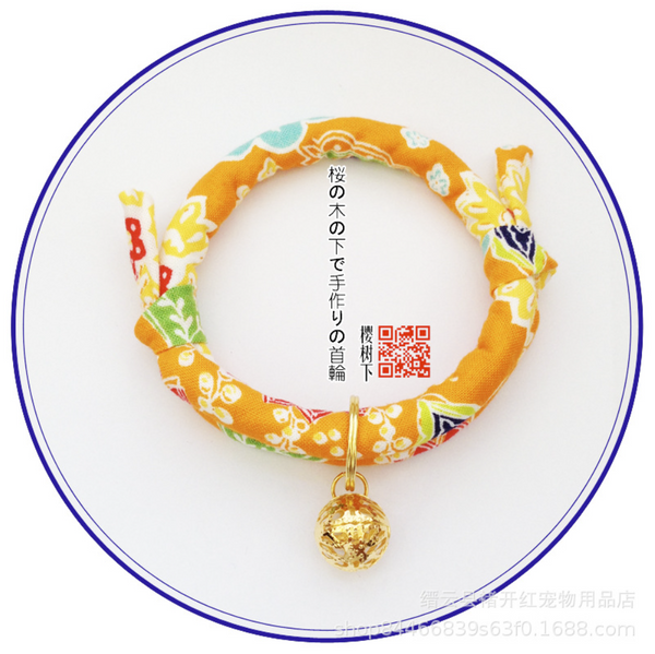 Japanese Inspired Pet Cat Collar