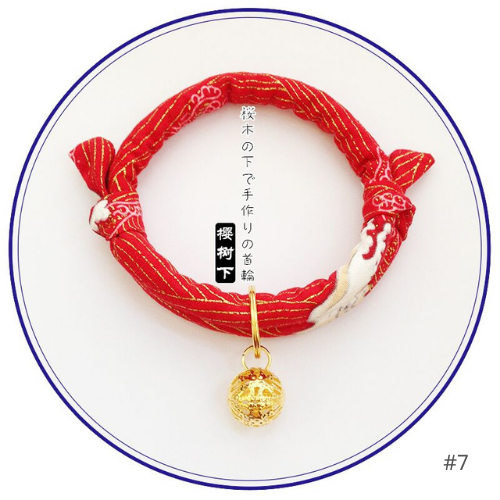 Japanese Inspired Pet Cat Collar