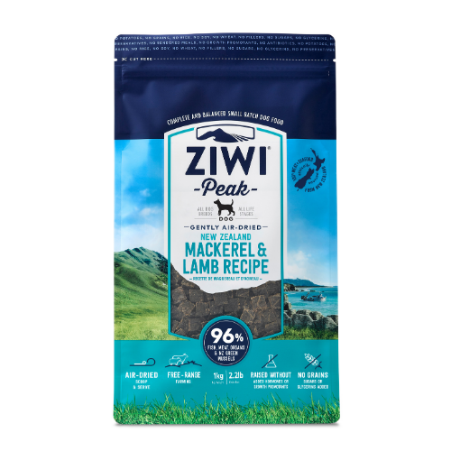 Ziwi Peak Air-Dried Dog Food - Mackerel & Lamb 1kg