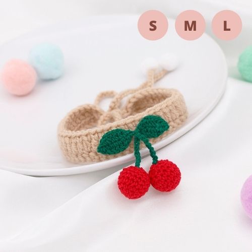 Dog Cat Wool Knitting Collar