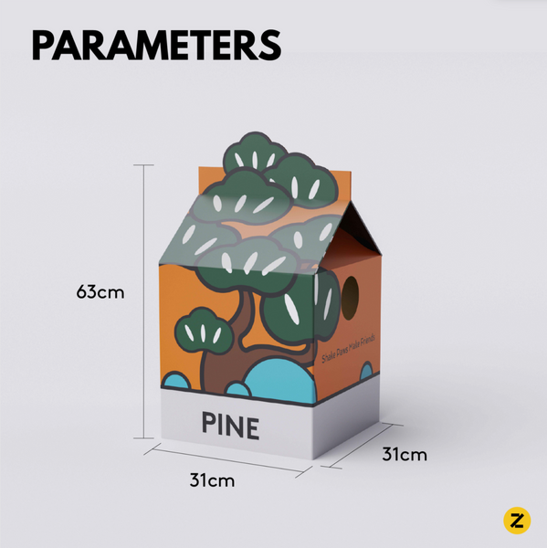 PAWZCITY Tetra-Pak Cat Scratcher House