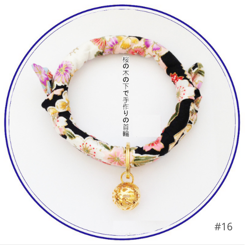 Japanese Inspired Pet Cat Collar