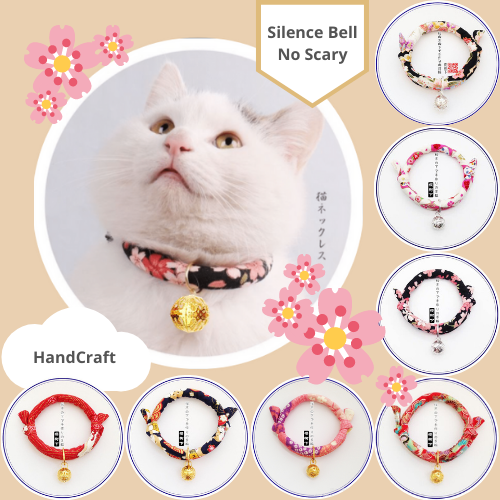 Japanese Inspired Pet Cat Collar