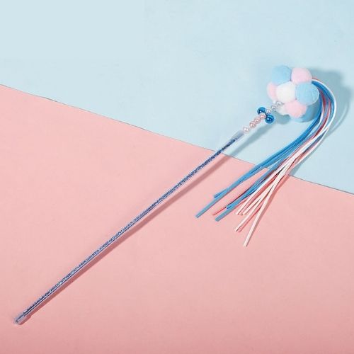 Cat Teaser Stick with Wool Ball