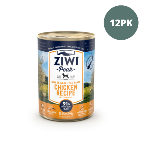 Ziwi Peak Dog Canned Wet Food - Chicken 390g - 12PK