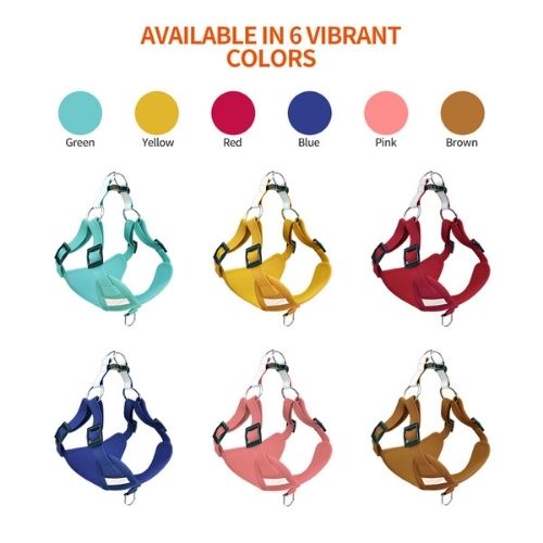 Suede Dog Cat Walking Harness with Leash