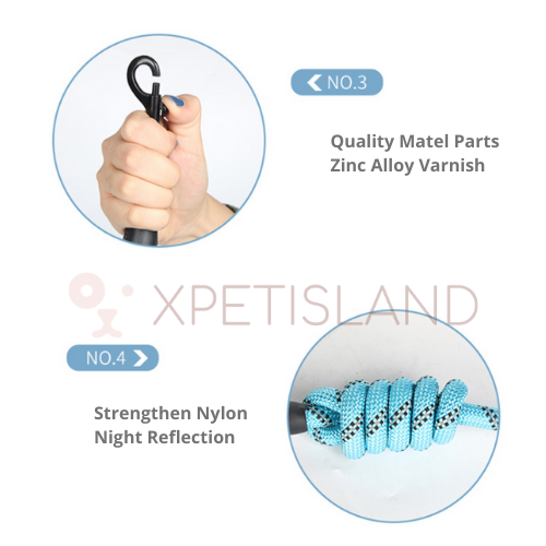 Reflective Night Safe Walking Vest Lead - Large