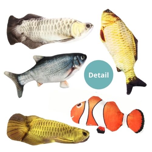 Cat USB Rechargeable Dancing Fish Electric Toy