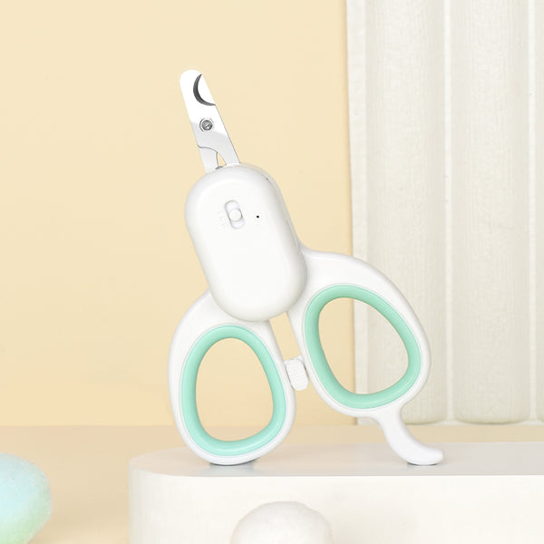 PAKEWAY Cat Nail Cilpper With LED - Aqua