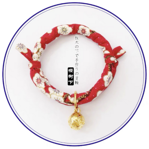 Japanese Inspired Pet Cat Collar
