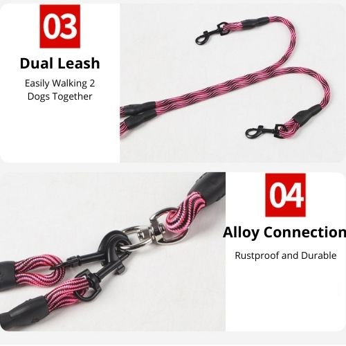Dog Two Way No Tangle Dual Walking Leash