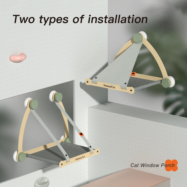 Mewoofun Cat Window Hammock Bed
