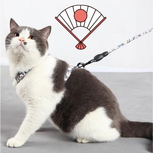 Japanese Inspired Cat Dog Walking Leash