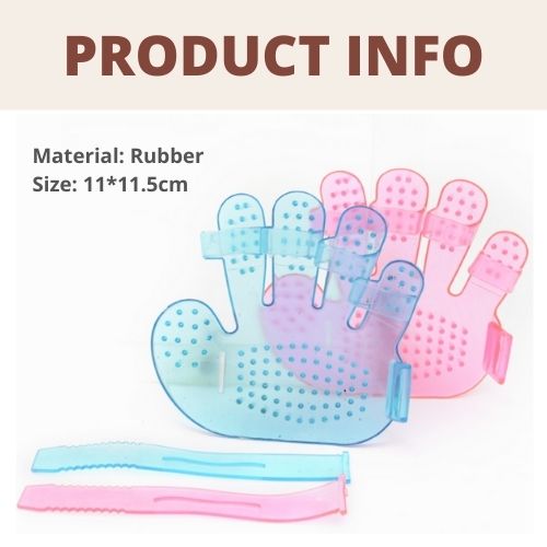 Grooming Glove Rubber Bath Brush Comb