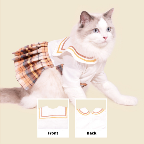 PURLAB JK School Uniform Pet Costume