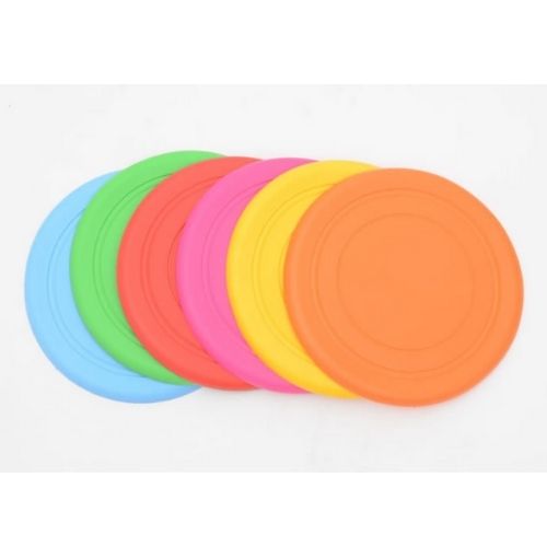 Silicone Rubber Frisbee Pet Dog Safe Exercise Flying Disc