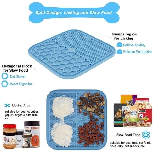 Pet Lick Mat Dog Cat Slow Feeder