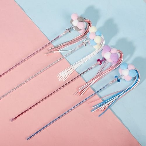 Cat Teaser Stick with Wool Ball