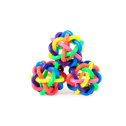 Dog Rainbow Chewable Fetching Ball