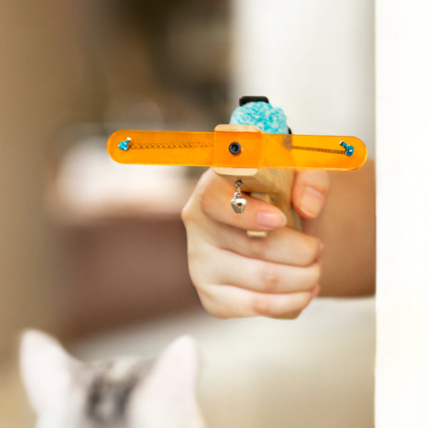 Mewoofun Catapult Teaser Wand Stick for Cat