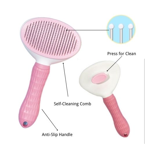 Pet Deshedding Grooming Brush Hair Comb