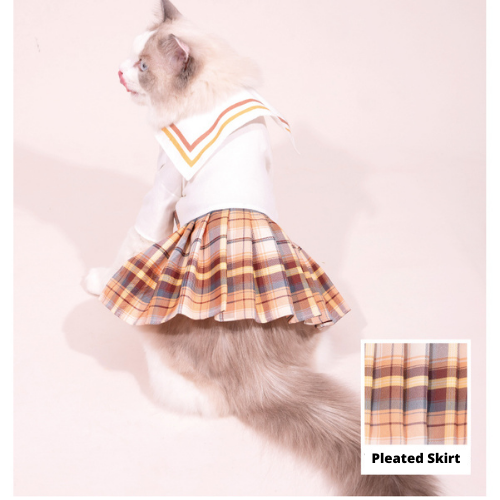 PURLAB JK School Uniform Pet Costume