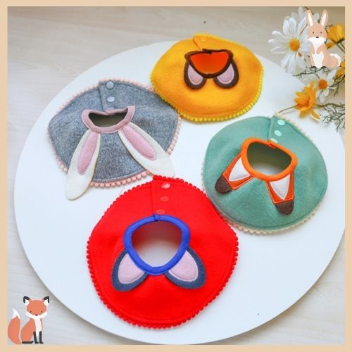 Adjustable Wool Collar Cute Animal Neck Scarf