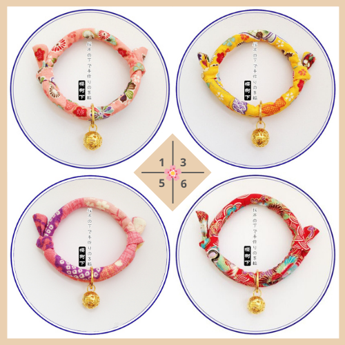 Japanese Inspired Pet Cat Collar
