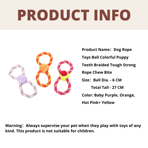 Dog Baseball Chewable Toy - 1PC