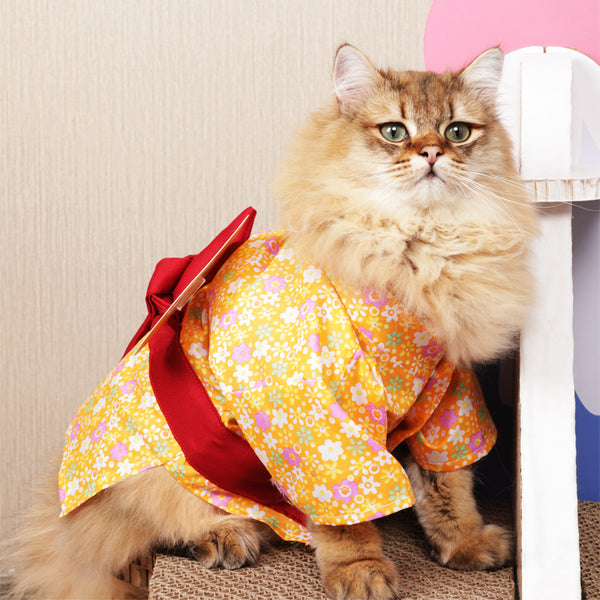 PURLAB Summer Kimono Pet Costume