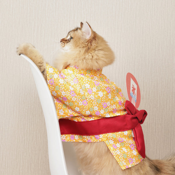 PURLAB Summer Kimono Pet Costume