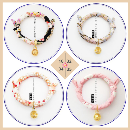Japanese Inspired Pet Cat Collar