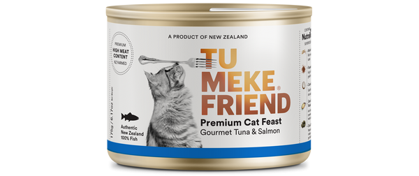 TU MEKE FRIEND Canned Premium Cat Feast Gourmet Tuna & Salmon 175G