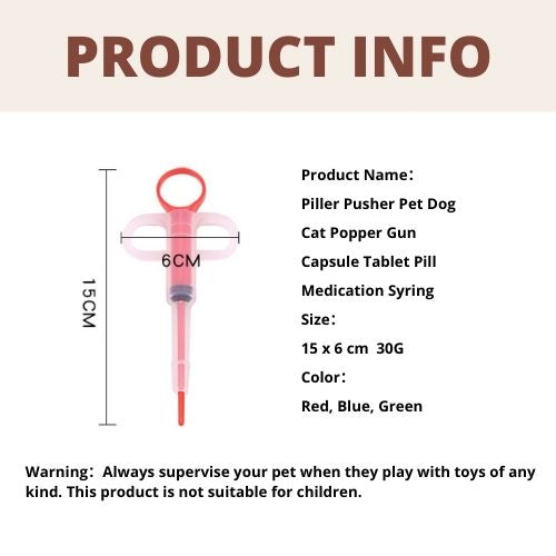 Pill Gun Popper Tablet Feeder