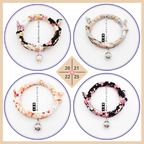Japanese Inspired Pet Cat Collar