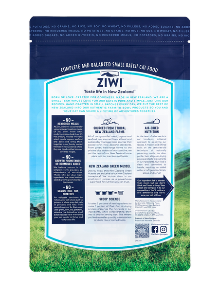 Ziwi Peak Air-Dried Cat Food - Mackrel & Lamb 1kg