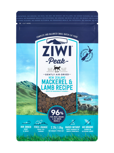 Ziwi Peak Air-Dried Cat Food - Mackrel & Lamb 1kg