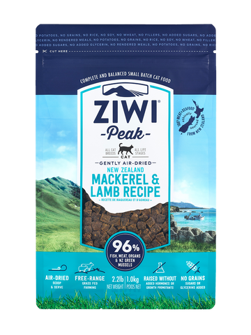 Ziwi Peak Air-Dried Cat Food - Mackrel & Lamb 1kg