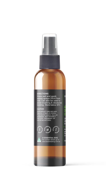 Essential Dog Deodoriser: Lavender, Lemon Peel & Clary Sage ADULTS & PUPPIES 125ml