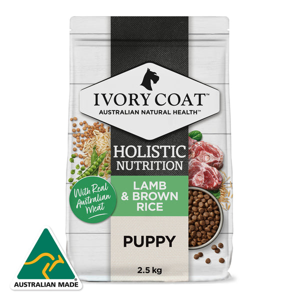 IVORY COAT PUPPY LAMB BROWN RICE 2.5KG