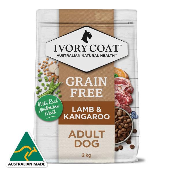 IVORY COAT DOG LAMB & KANGAROO 2KG