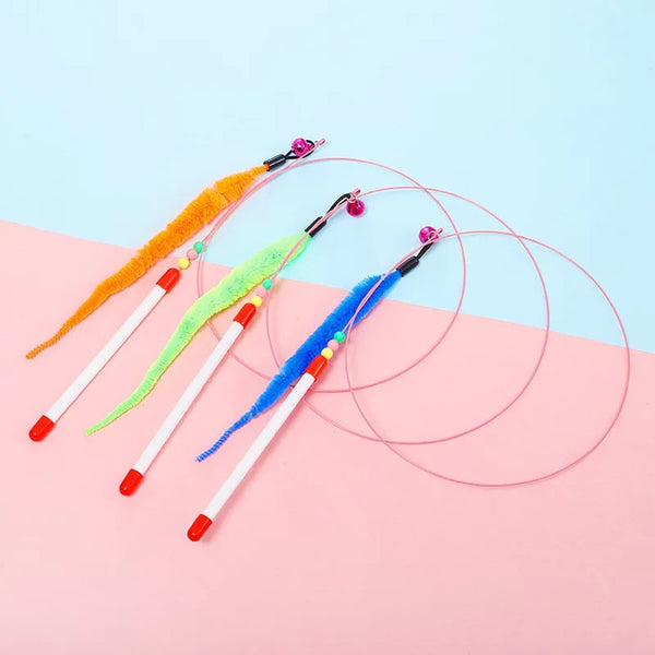 Cat Wired Feather Teaser Wand