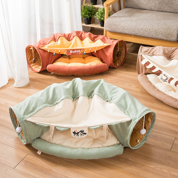 Luxury Cat Tunnel Pet Toy Tent