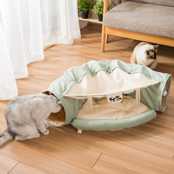 Luxury Cat Tunnel Pet Toy Tent