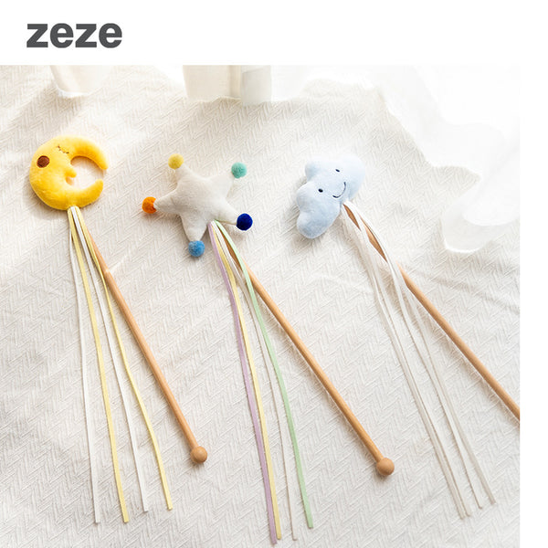 ZEZE Starry Sky Catnip Teaser Wand