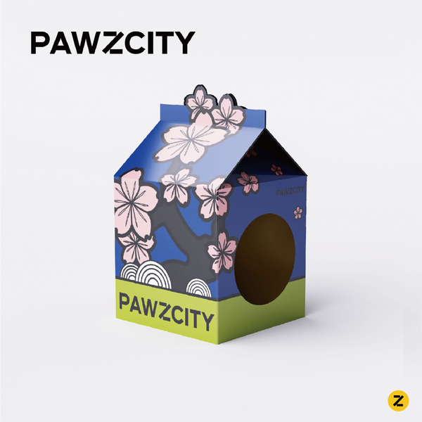 PAWZCITY Tetra-Pak Cat Scratcher House