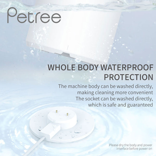 PETREE Pet Drinking Fountain – White